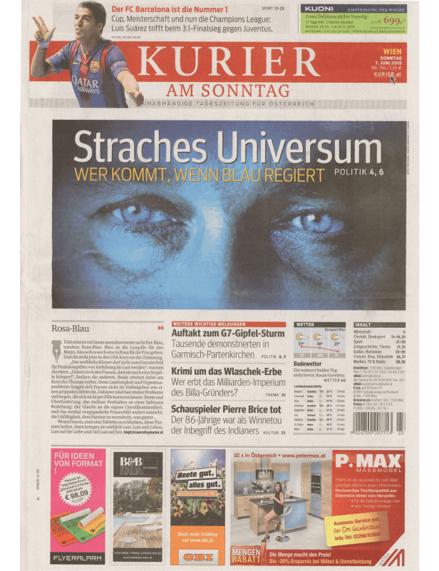 Titelseiten vom 07.06.2015