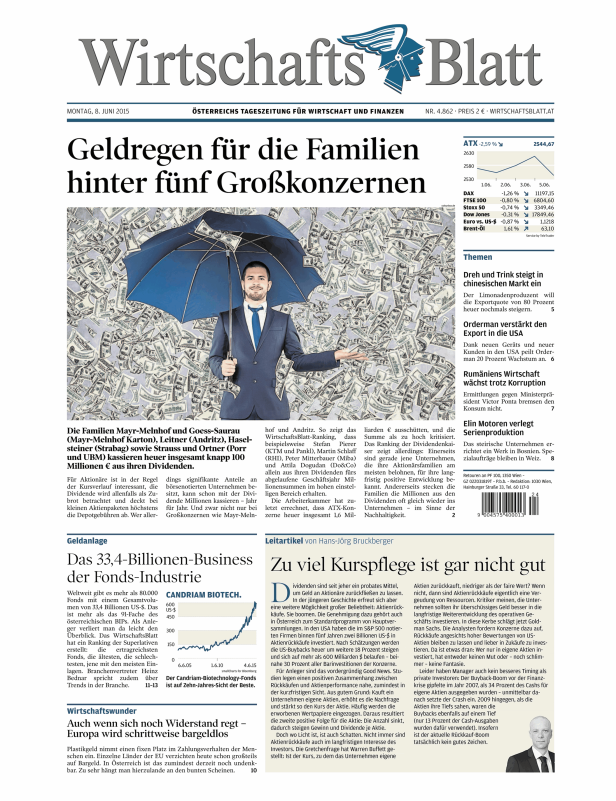 Titelseiten vom 08.06.2015