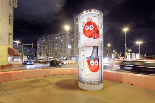 WINPIN - Teaserkampagne - Litfasssäule - Gewista