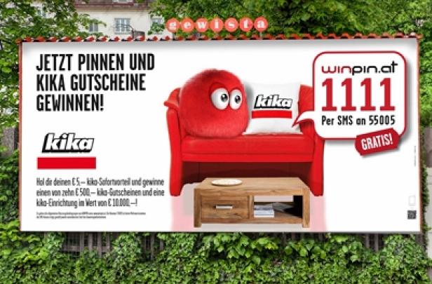 WINPIN - Auflösungskampagne - kika - Plakat - Gewista