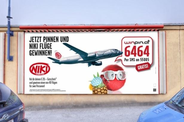 WINPIN - Auflösungskampagne - fly Niki - Plakat - Gewista