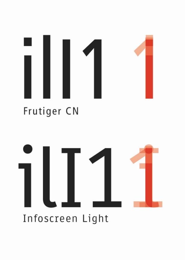 Infoscreen gibt sich Infoscreen-Schrift