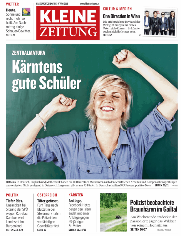 Titelseiten vom 09.06.2015