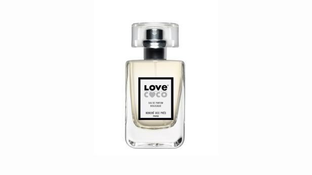 Eine Flasche „Love Coco“ Eau de Parfum Biologique von Honoré des Prés.