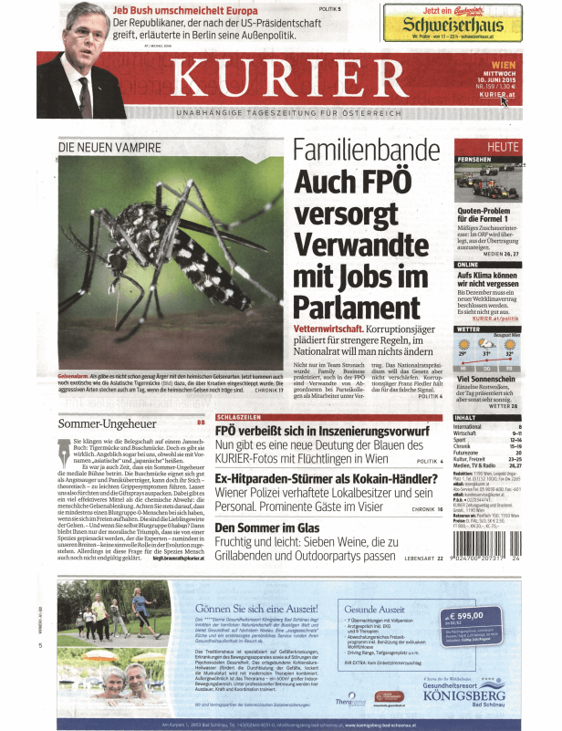 Titelseiten vom 10.06.2015