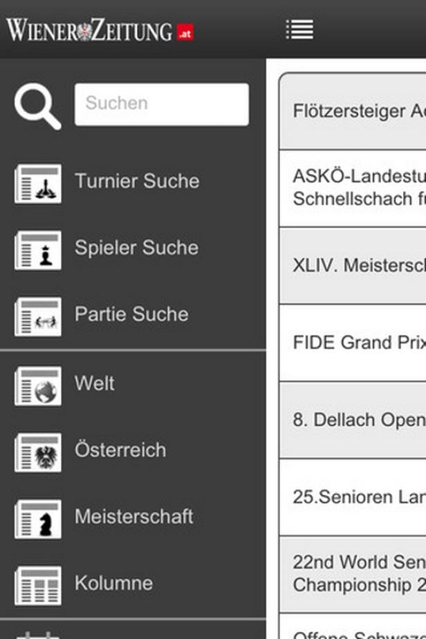 Wiener Zeitung spielt Schach-App aus