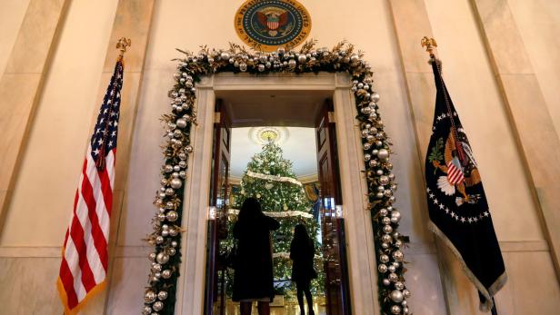Das letzte Weihnachten der Obamas im Weißen Haus