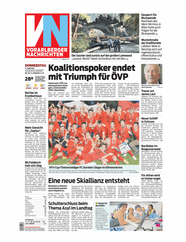 Titelseiten vom 11.06.2015