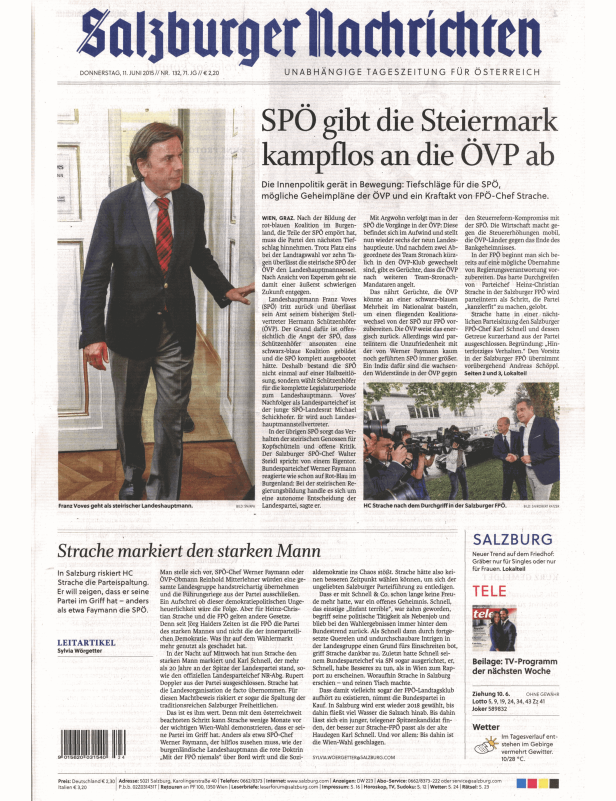 Titelseiten vom 11.06.2015