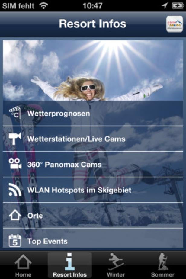 Intermaps entwickelt iZillertalArena-App weiter