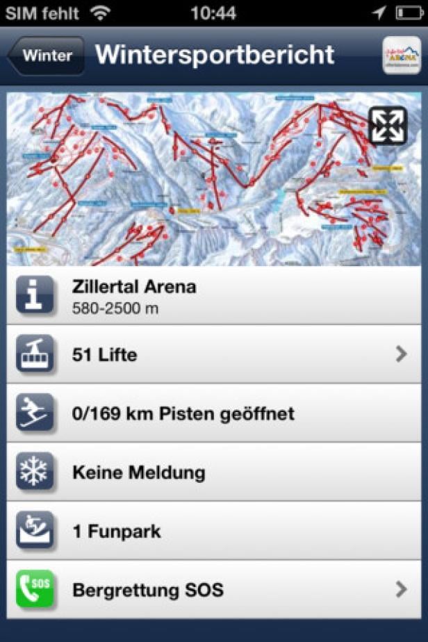 Intermaps entwickelt iZillertalArena-App weiter