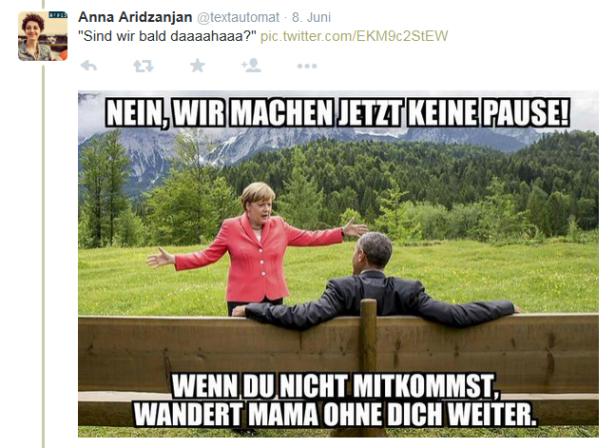 Wenn Merkel vor Obama Macarena tanzt