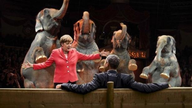 Wenn Merkel vor Obama Macarena tanzt