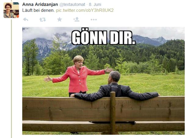 Wenn Merkel vor Obama Macarena tanzt