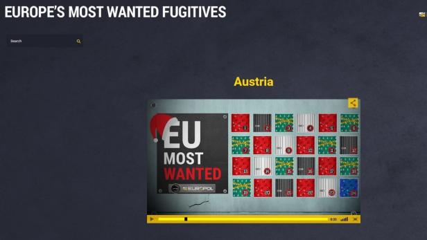Europol sucht flüchtige Schwerverbrecher per Adventkalender