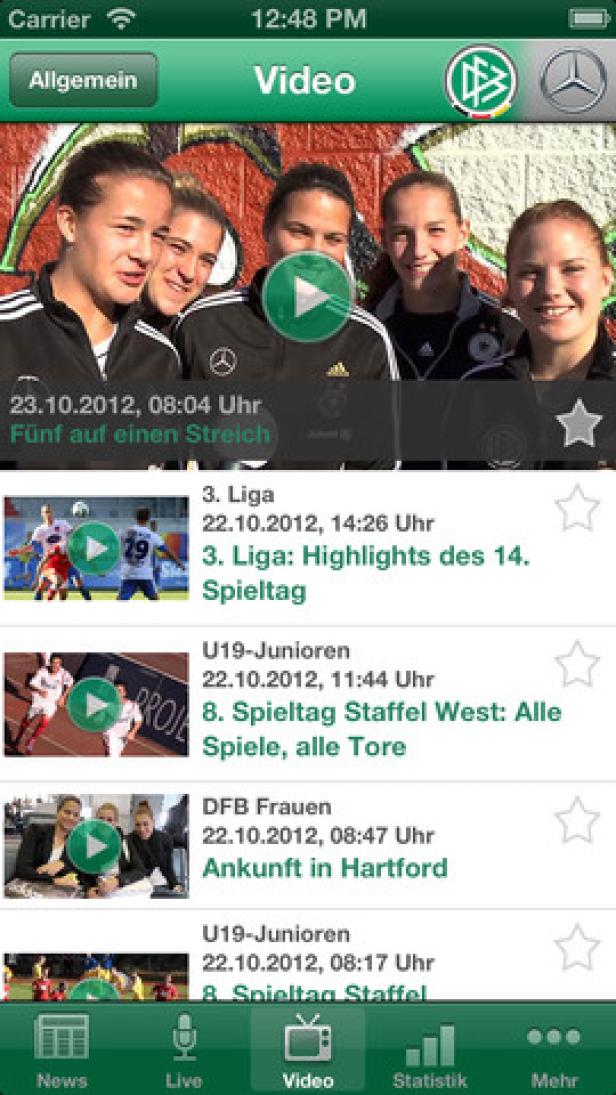 Laola1 versilbert DFB-App