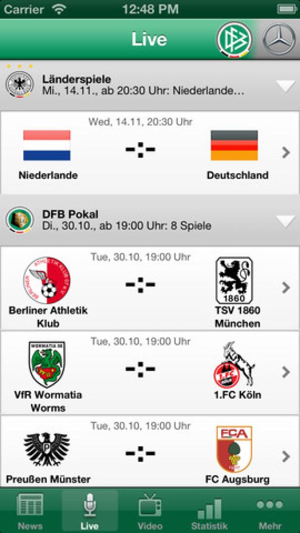 Laola1 versilbert DFB-App