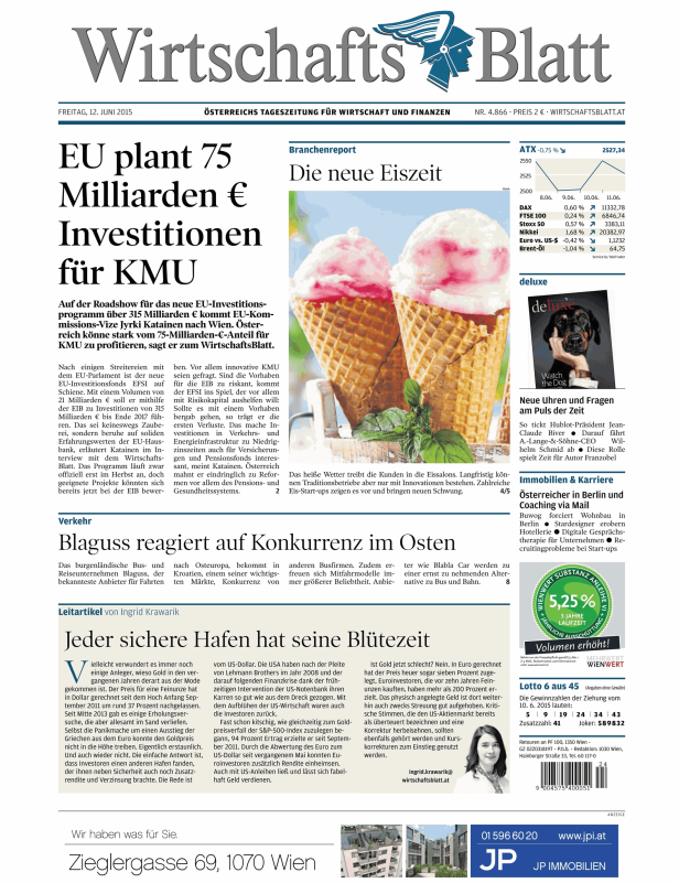 Titelseiten vom 12.06.2015