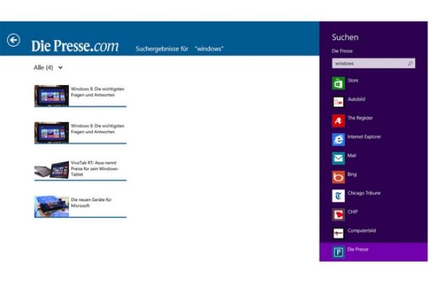 Windows 8-App von DiePresse.com und gemacht von Tailored Apps