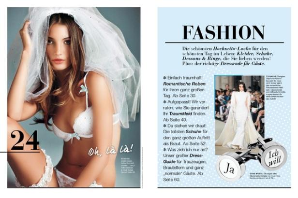 Eine Frau mit Schleier und Dessous posiert für eine Hochzeitsmodestrecke.