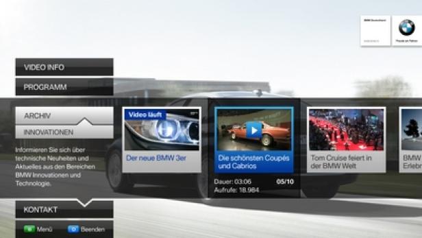 BMW launcht Smart TV-App