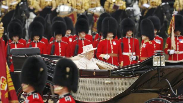 Die Parade zum 89. Geburtstag der Queen