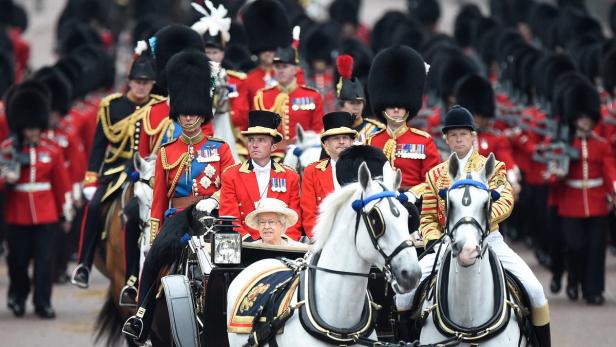 Die Parade zum 89. Geburtstag der Queen