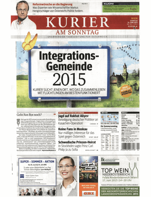 Titelseiten vom 14.06.2015