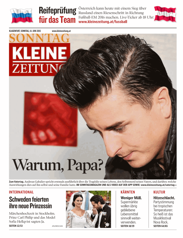 Titelseiten vom 14.06.2015