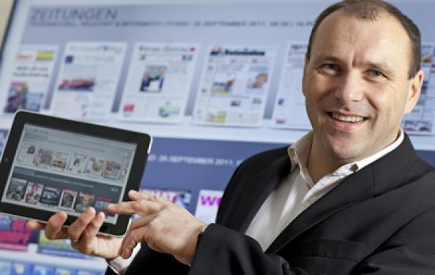 Peter Kropsch, Geschäftsführer der Austria Presse Agentur (c: apa) Austria-Kiosk.at eröffnet