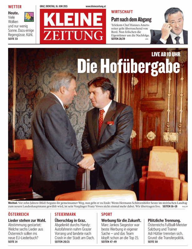 Titelseiten vom 16.06.2015