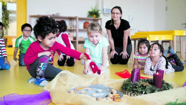 Nikolo im Kindergarten: Und es gibt ihn doch