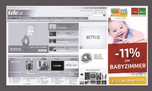 KikaLeiner - Online-Banner-Integration 1 - Baby Days - Twyn Group - Pilot@media.at Kika Leiner steuert auf Eltern zu