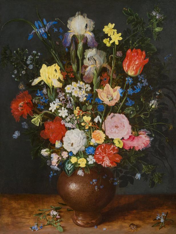 Früherer Rekordhalter: 'Blumenstrauß in Tonvase' von Jan Brueghel d.Ä. Neuer Rekordpreis für Brueghel-Stillleben
