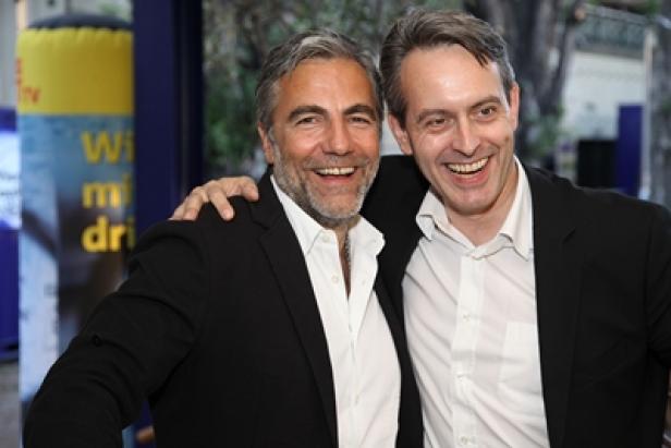 Christian Pöttler (GF Echo Medienhaus), Thomas Strachota (GF Wiener Bezirksblatt) - (c: echo)