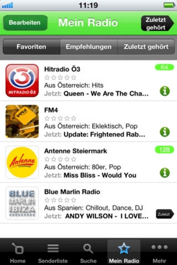 Radio.at - iPhone/iPad-App Radio.at baut technische Reichweite aus