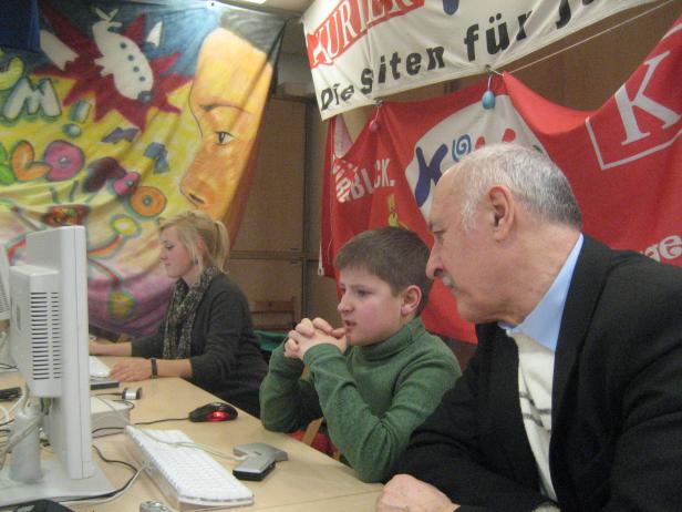 Zeitungs-Workshop ukrainische Kids