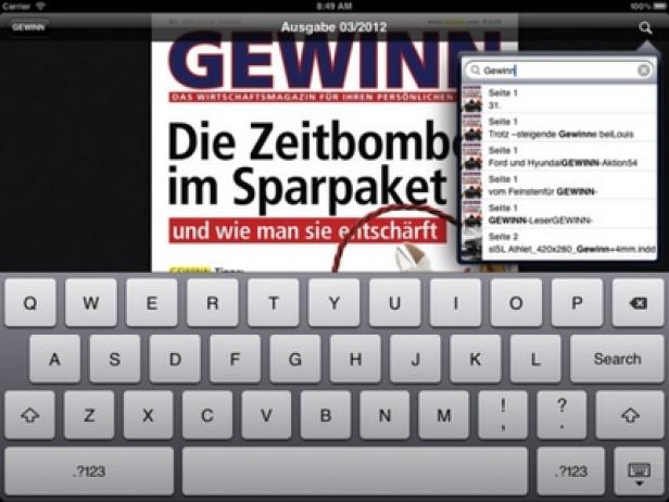 Gewinn für das iPad
