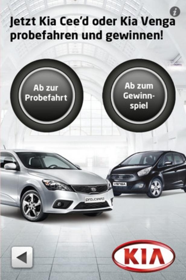 KiaMovieApp - iPhone-Version Kia setzt Printsujets in Bewegung