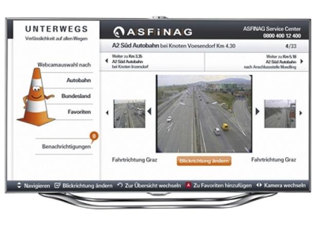Samsung - Smart TV - Asfinag-App