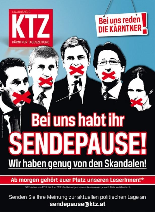 Kärntner Tageszeitung - Sendepause - Jetzt reden wir Kärntner (c: ktz)