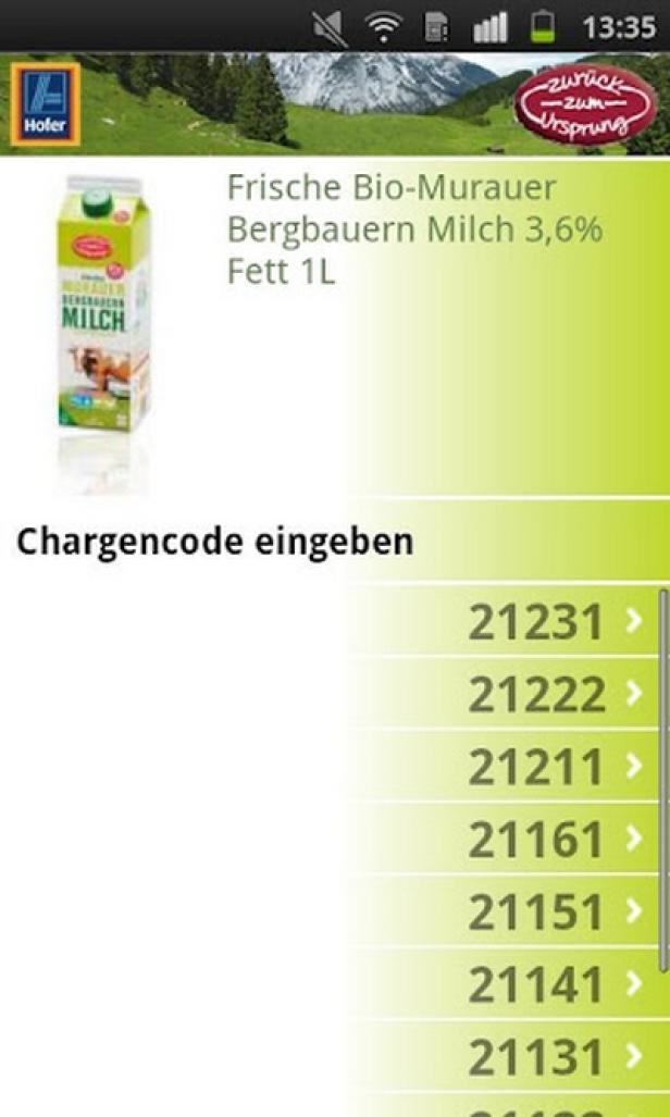 Hofer - Zurück zum Ursprung - Android-App
