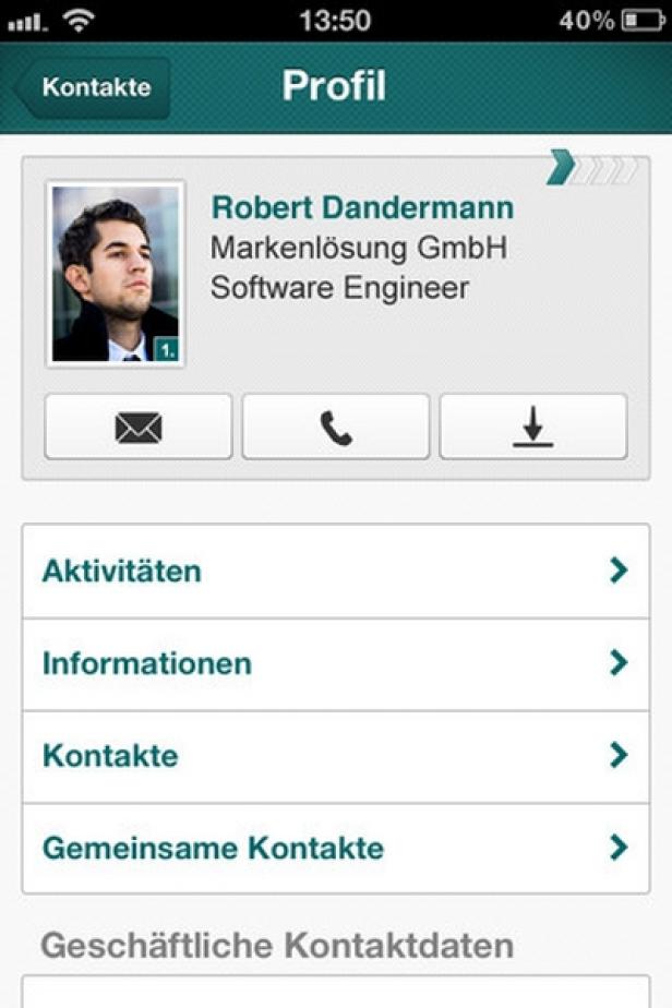 Xing - iPhone-App - März 2012 Release