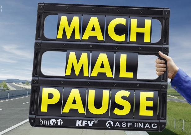 Asfinag - Kampagne - Mach mal Pause - Plakat - Lowe GGK Rasten statt rasen