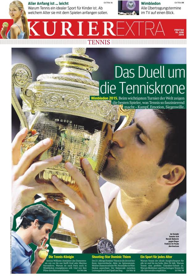 KURIER schlägt mit Tennis-Special ein Ass