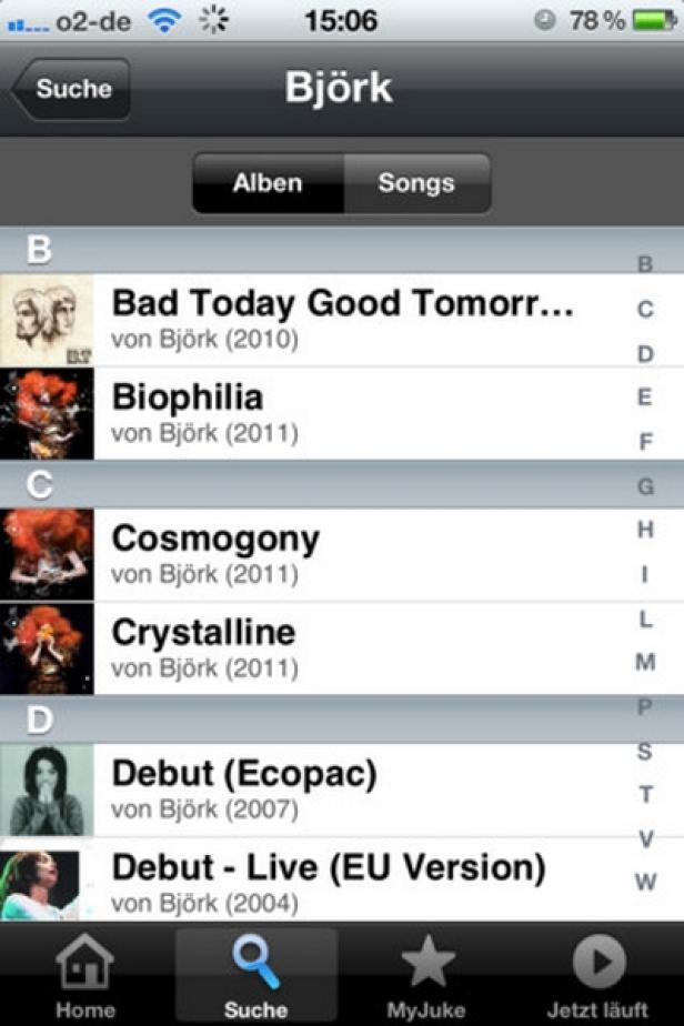 MyJuke - iPhone-App - myjuke.com