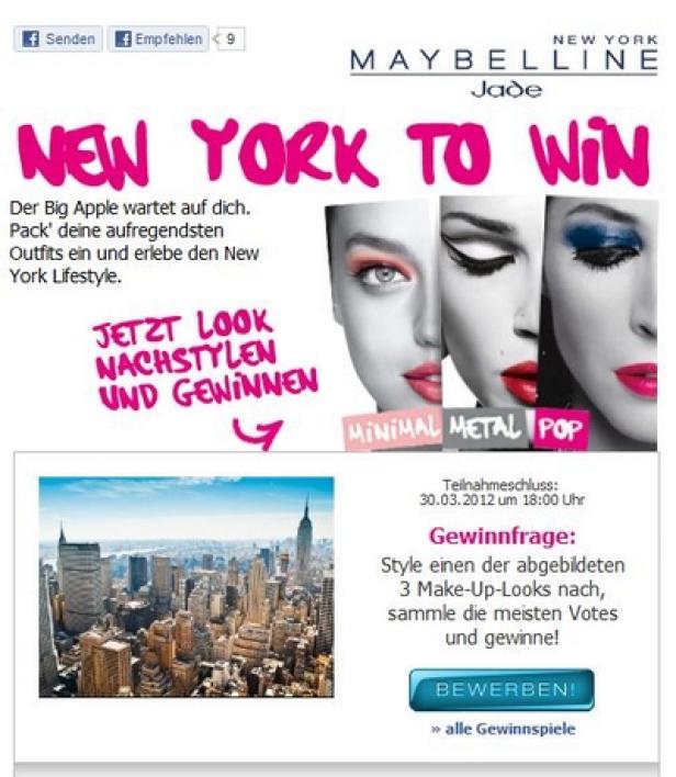 Maybelline Jade - L'Oréal - Facebook-Brandpage