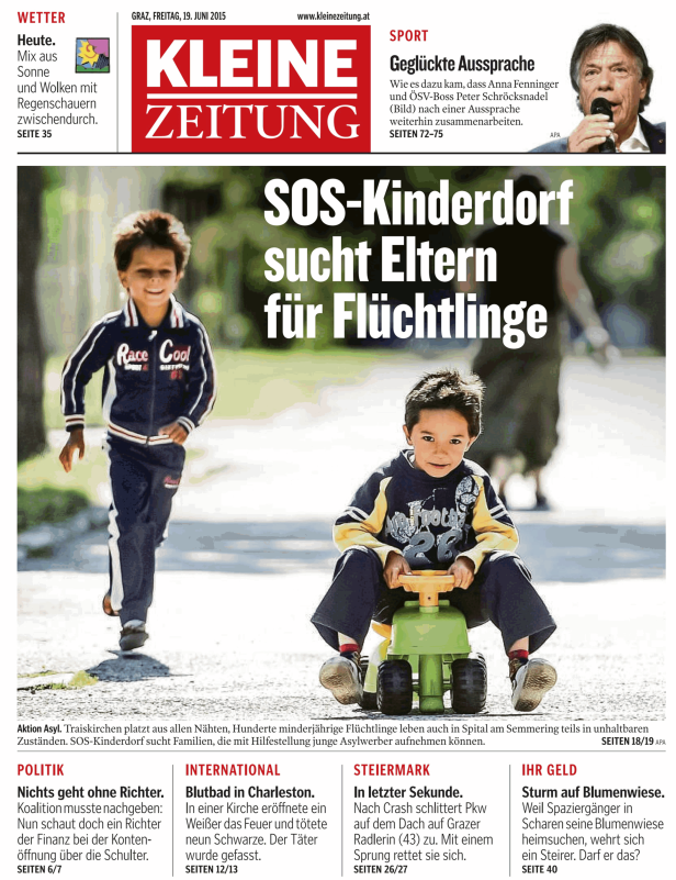 Titelseiten vom 19.06.2015