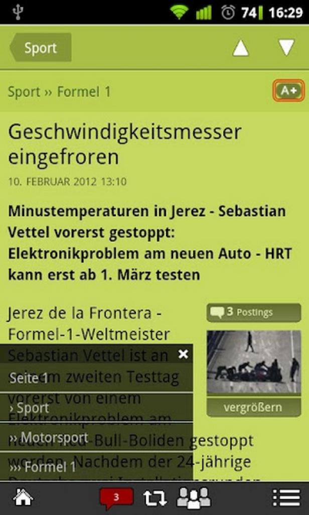 derStandard.at - Android-App - CSSMobile