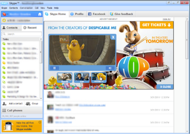 Skype.com - Werbeformat - Werbeinventar-Vermarktung - Microsoft Advertising